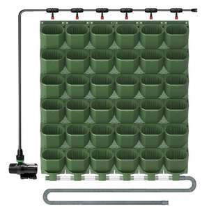 Hidropónico <span class=keywords><strong>de</strong></span> circulación automática <span class=keywords><strong>de</strong></span> patente Naturix con bomba sumergible macetas <span class=keywords><strong>de</strong></span> plástico colgantes en la maceta <span class=keywords><strong>de</strong></span> pared vertical - Product Image 6