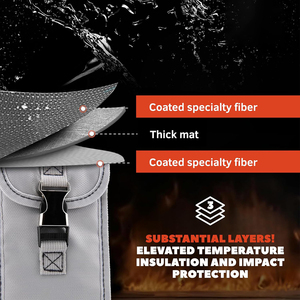 Battery Storage Pouch Fireproof Layers Safeguard Smartphones,Powerbanks,Lithium Batteries,Electronic Devices,Small Lipo Safe Bag - Product Image 2