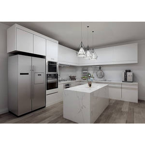 ควอตซ์ Faux สีขาว Calacatta หินอ่อนเคาน์เตอร์ครัว - Product Image 1