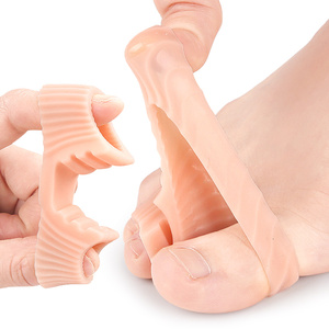 Confortable Gel Matériel Double-Trou Fil Séparateur D'orteils Pantoufles Chevrons Clip Pied Pad <span class=keywords><strong>Valgus</strong></span> Pouce Chevauchement Fit Bunion Toe - Product Image 3