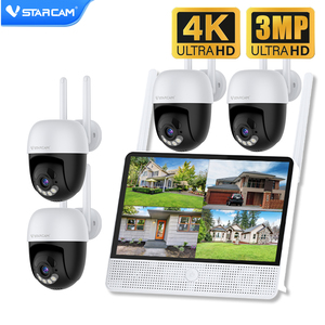 N8-4P กล้อง <span class=keywords><strong>vstarcam</strong></span> สมาร์ทหน้าจอเดียวสำหรับครอบครัวอัจฉริยะ Al Light IP ชุดจดจำใบหน้าการเล่นแบบ <span class=keywords><strong>NVR</strong></span> สูงสุด8MP - Product Image 1