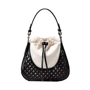 Sacs à main/pochettes pour femmes de créateurs, fermeture éclair, cuir PU souple, sacs à bandoulière, design patchwork pour toutes les saisons - Product Image 2