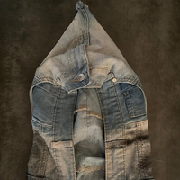 DiZNEW Veste à capuche pour homme de marque de luxe Nouveau 2025 Vestes en denim délavé personnalisées de grande taille pour l'automne et l'hiver