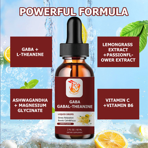 Gotas Líquidas de GABA, GABAAL y Teanina con Glicinato de Magnesio y Extracto de Hierba Limón, para Mejorar el Estado de Ánimo y Aumentar la Energía - Product Image 3