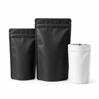 Sacs Mylar en aluminium mat anti-odeur personnalisés avec logo fournisseur pour bonbons, herbes, snacks, qualité alimentaire, pochette verticale