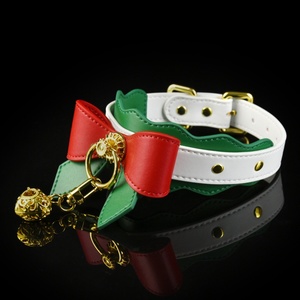 Collar de Cuero con Lazo Navideño FUNSM, Collar Sexy para Cosplay BDSM, Juego de Collares y Correa para Mujer, Accesorios de Bondage Fetiche - Product Image 4