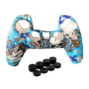 ที่มีสีสัน2022ซิลิโคนฝาครอบป้องกันสำหรับ PS5 <span class=keywords><strong>Playstation</strong></span> 5อุปกรณ์เสริมควบคุมกรณียางสำหรับ PS5นิ้วหัวแม่มือจับเชลล์ - Product Image 4