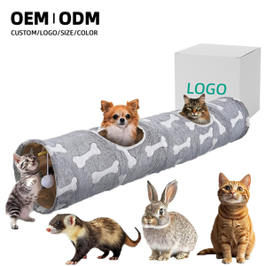 <span class=keywords><strong>Tunnel</strong></span> per Gatti e Cani Personalizzato OEM ODM, Nido Quadrato Pieghevole Sostenibile in Peluche, <span class=keywords><strong>Tunnel</strong></span> per Gatti in Velluto e Flanella con Motivo Solido - Product Image 1