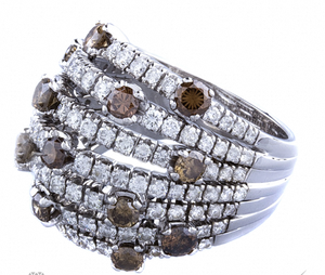 Anillo Tradicional Ajustable de Lujo con Cristales Multicolores, Bañado en Oro, con Piedras Preciosas Naturales Arcoíris para Mujer, Hecho en China - Product Image 1