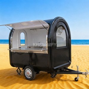 Carrito de Comida Móvil Totalmente Equipado 2025, Carrito de Crepas con Extensión, Remolque de Comida Rápida - Product Image 1