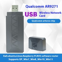 AR9271 USB 2.0 Carte réseau sans fil 150Mbps Compatible Kali Ubuntu Linux Raspberry Pi Desktop WIFI Stock interne disponible
