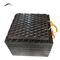 Plaques de support pour grue de chantier en HDPE 600x600mm, épaisseur 50mm, pour excavatrice et engins lourds