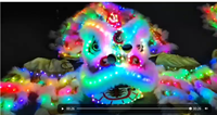 Danse du Lion chinois LED lion du sud chine Foshan dessin animé costume Performance accessoire Dragon