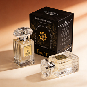 Botol Parfum Transparan 50Ml Botol Parfum Kaca Persegi 100ml Kemasan Kotak Magnetik Mewah dengan logo Custom - Product Image 1