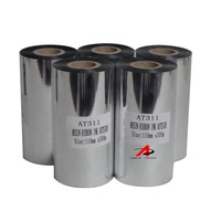 Cinta de Transferencia Térmica de Cera Negra de 4.33" X 984', Cinta para Impresora de Códigos de Barras para Impresión de Etiquetas de Alimentos, Electrónica y Comercio Minorista