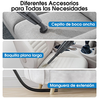 Aspirateur à main sans fil pour voiture Aspirateur sec et humide léger rechargeable pour voiture, maison et poils d'animaux