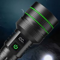 Lampe torche LED OEM en gros avec affichage numérique du pourcentage de la batterie, zoom, mise au point réglable, en alliage d'aluminium, étanche – Fabricant d'équipements