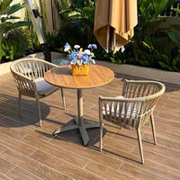 Ensemble de chaises de jardin en rotin imperméables pour terrasse, vente en gros