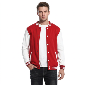 New High Quality Varsity Jackets for <b>Men</b> and Custom Logo Wholesale Stand Collar Available in Different Color - Product Image 1