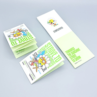 Service d'impression personnalisé A2 3 4 5 6 – Flyers publicitaires pliables / Brochures / Livrets trifold en carton avec plastification