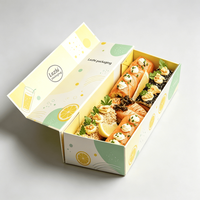 Caja de Papel para Sushi para Llevar, Cajas Magnéticas de Lujo a Buen Precio, Contenedor de Sushi para Llevar de Restaurante