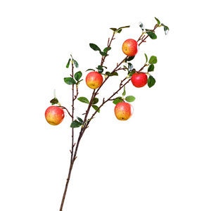 Plante artificielle en forme de branche de pomme dans un vase pour la décoration de la maison et les accessoires de photographie - Product Image 5