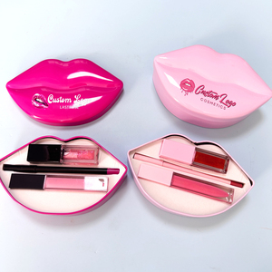 Kit de Labios 3 en 1 al por Mayor: Brillo Labial Vegano, Lápiz Labial Mate y Delineador Cremoso - Product Image 1