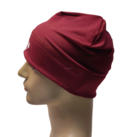 Casquette de sport doublée satin avec logo personnalisé, bonnet maintien coiffure, broderie réfléchissante, élastique, pour le sport et le quotidien