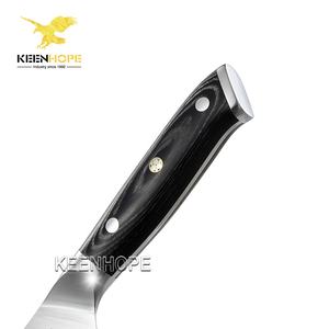 HEROISM 5 بوصة سكين الشيف الياباني سانتوكو مقبض خشبي من الخشب الألماني Din 1.4116 من الفولاذ المقاوم للصدأ 56HRC حادة لمطبخ FBA - Product Image 4