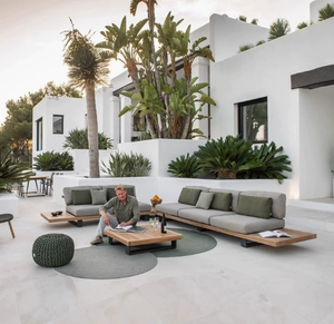 Meubles d'extérieur <span class=keywords><strong>de</strong></span> luxe, canapés <span class=keywords><strong>de</strong></span> <span class=keywords><strong>jardin</strong></span> pour hôtel, meubles modernes en teck, ensemble <span class=keywords><strong>de</strong></span> patio en corde tressée pour villa, ensemble <span class=keywords><strong>de</strong></span> <span class=keywords><strong>salon</strong></span> <span class=keywords><strong>de</strong></span> <span class=keywords><strong>jardin</strong></span> pour complexe hôtelier - Product Image 4