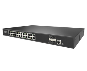 สวิตช์อีเธอร์เน็ตแบบจัดการได้ 24 พอร์ต กิกะบิต พร้อมอัปลิงค์ 4*10G SFP+ (ชิปเซ็ต RTL) - Product Image 1