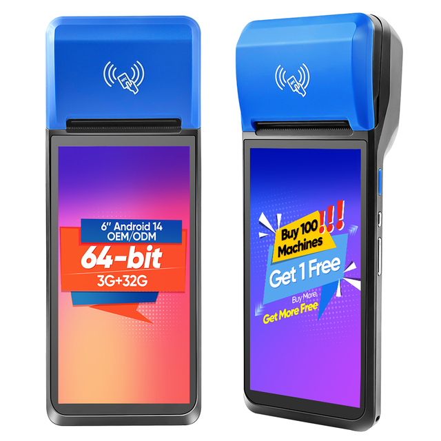 FYJ F1-99 6'' Android 14 3G+32G Cashier Machine Caisse Enregistreuse Pos Machine Android Bus Ticket Printer Pos Systems