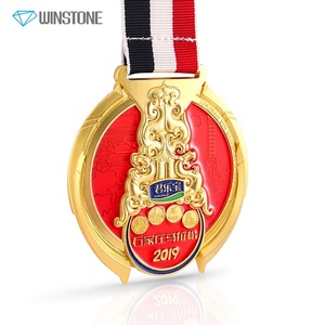 Médaille de course virtuel en émail souple, produit personnalisé, 5K 10K, semi-Marathon, finition - Product Image 3