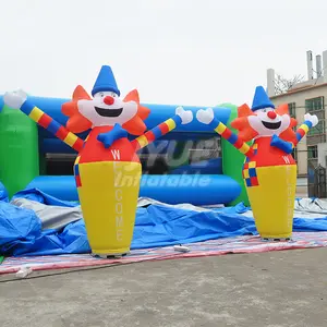 小丑广告充气空气舞者男子空气鼓风机跳舞男子用于装饰
