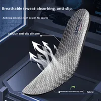 Semelles orthopédiques confortables pour le basketball, la course à pied et les sports, en PU, EVA, fibre de carbone, anti-torsion, absorption des chocs, antidérapantes, respirantes