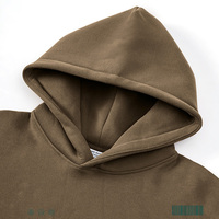 Vente en gros de sweats à capuche imprimés en crochet gris clair anti-plis, mode automne-hiver, décontractés et amples pour hommes