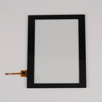 Panel Táctil PCAP Personalizado de 7 Pulgadas con Interfaz I2C, 10 Puntos Táctiles, Color Negro, Controlador IIC GT911