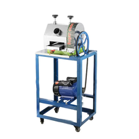 Machine d'extraction de jus de canne à sucre commerciale en acier inoxydable, manuelle, électrique, à moteur à essence, pour les usines de produits alimentaires