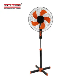 Indoor Three Wind Speed Energy Saving Fine Security Grille Freely Adjustable Height 16 Inch Standing Fan