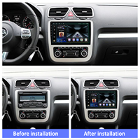 Meihua Haute Qualité 9 POUCES Android GPS Stéréo Voiture Tableau de Bord Décoration DVD Radio Cadre Intérieur Kits VW Scirocco Accessoire