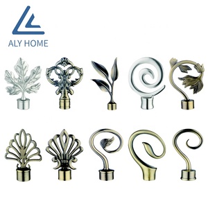 High Quality Extensible Pole Varied <strong>Curtain</strong> Rod <strong>Finial</strong> for <strong>Curtain</strong> Rods Sets - Product Image 5