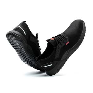 Cross Border Four Season Transpirable Fly Woven Hombres Anti Smashing y Anti Piercing Steel Toe Zapatos de trabajo de protección - Product Image 3