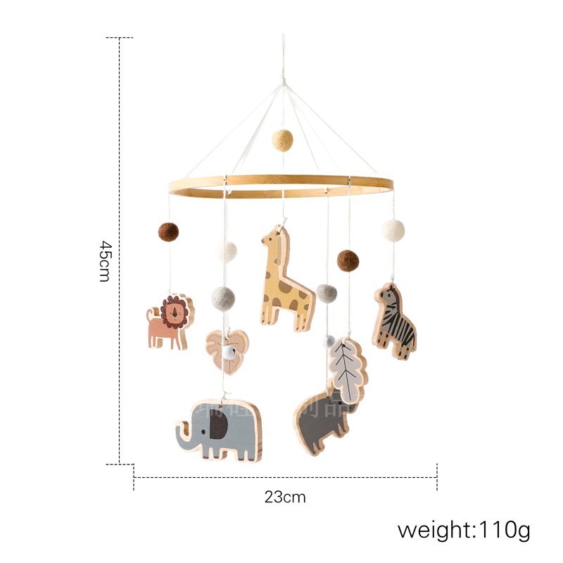 Cloche de lit animaux de la forêt