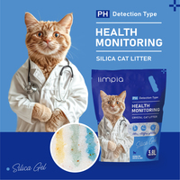 Litière pour chat en gel de silice de marque MRC en gros, avec une forte désodorisation et une forme cristalline, 2 kg/1,5 kg, litière irrégulière