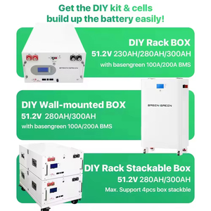 Basen 48V 16pcs 280ah 300ah kim loại trường hợp LiFePO4 Pin Gói Phụ Kiện Bộ dụng cụ DIY cho 10kwh 15kwh năng lượng mặt trời nhà hộp lưu trữ năng lượng - Product Image 6