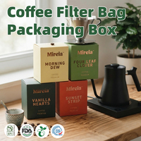 Cajas de Regalo de Cartón de Lujo, Ecológicas, Reciclables, Personalizadas, para Café y Té, con Logotipo Impreso, Empaque de Papel Kraft