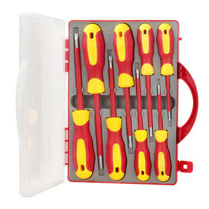 Insulated Screwdriver <b>Set</b> Slotted Phillips Head Magnetic High Voltage Resistant Electrical Repair <b>Tools</b> - Product Image 2