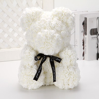 Cadeau de Saint-Valentin Ourson en Roses en Mousse PE de Qualité Supérieure 25 cm/40 cm dans une Boîte Cadeau pour Petite Amie/Épouse