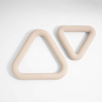 Anneau de fitness lesté en silicone, surface lisse, pour yoga, 5 et 10 livres, revêtement en silicone