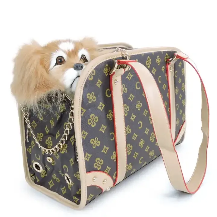 Оригинальный индивидуальный Классический дизайн логотипа усовершенствованный аксессуар материал брендовая сумка для прогулок роскошная сумка для собак